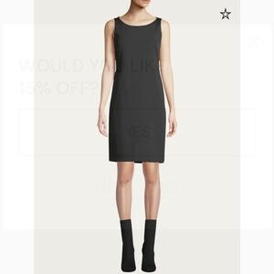 Akris Minimalistic Silk Sheath Business Mini Dress
